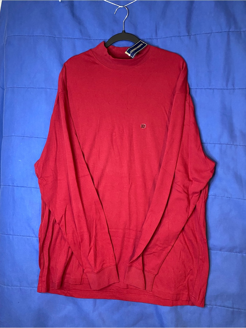 Saddlebred maroon Long-Sleeve Mock Neck Shirt